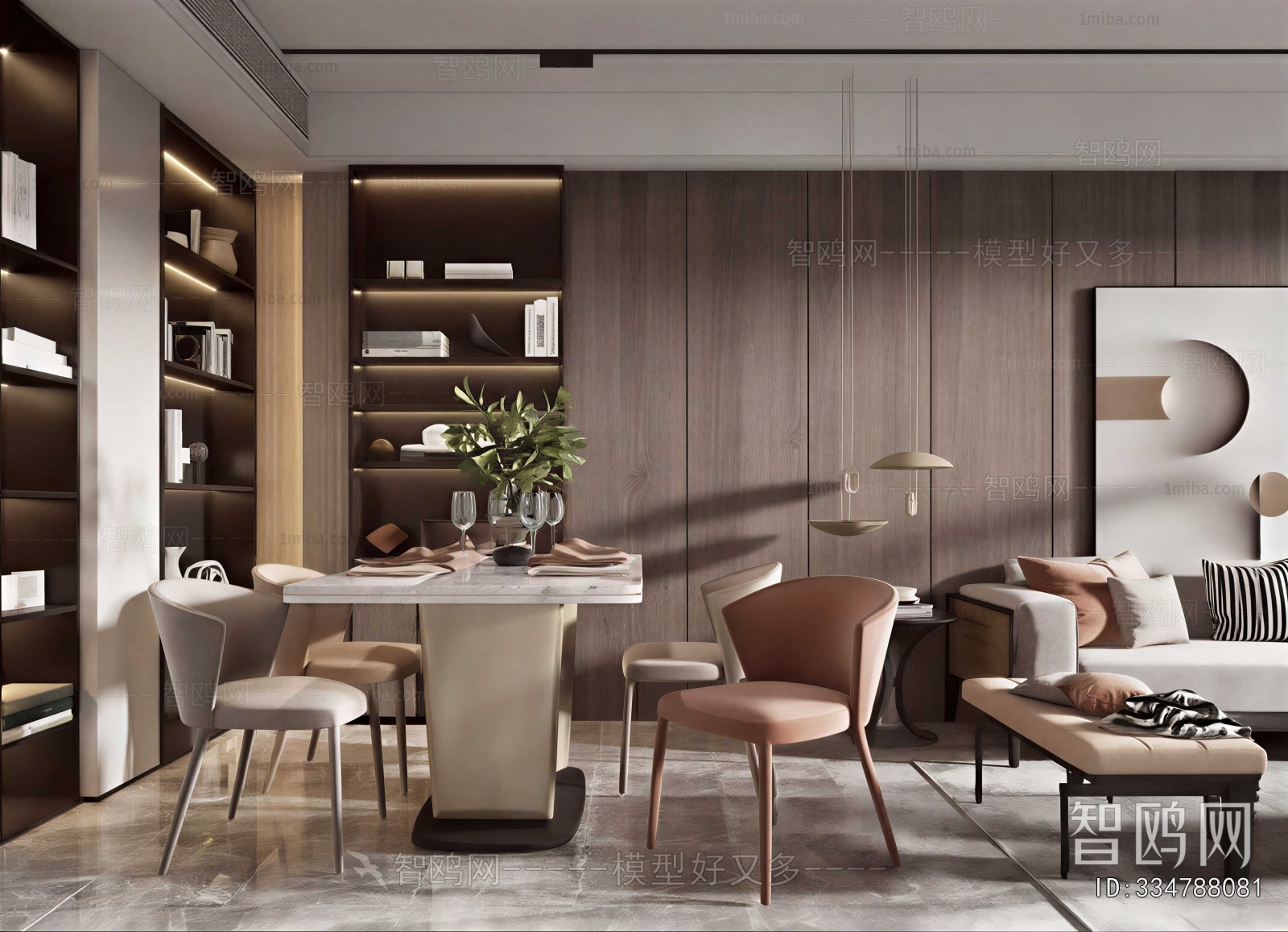 New Chinese Style Dining Room