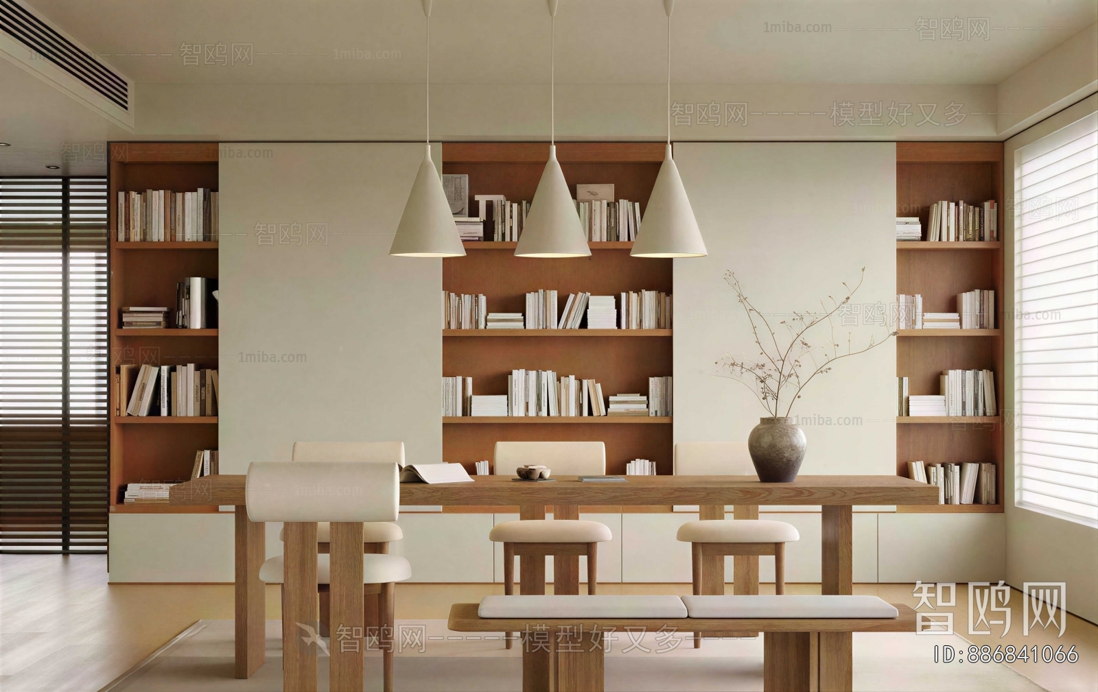 New Chinese Style Study Space