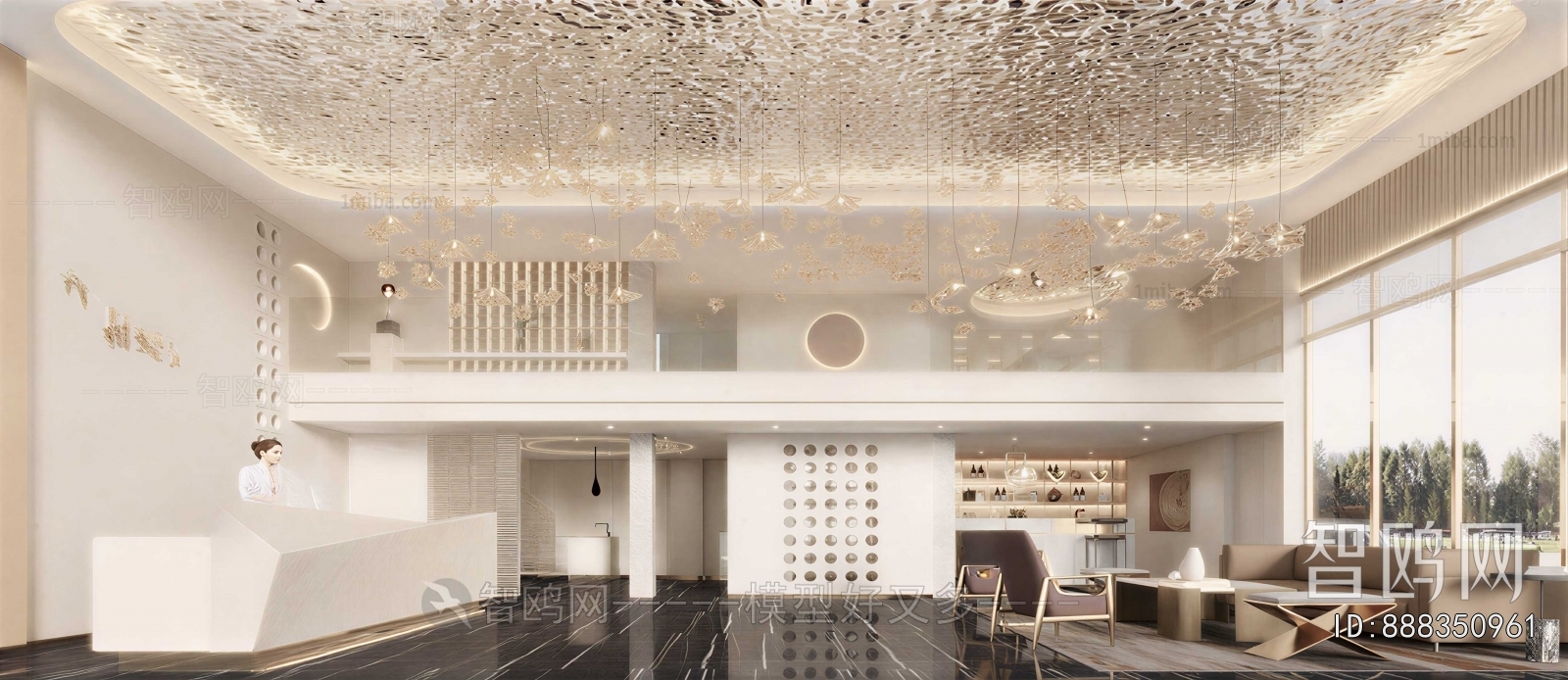Modern Office Reception Desk