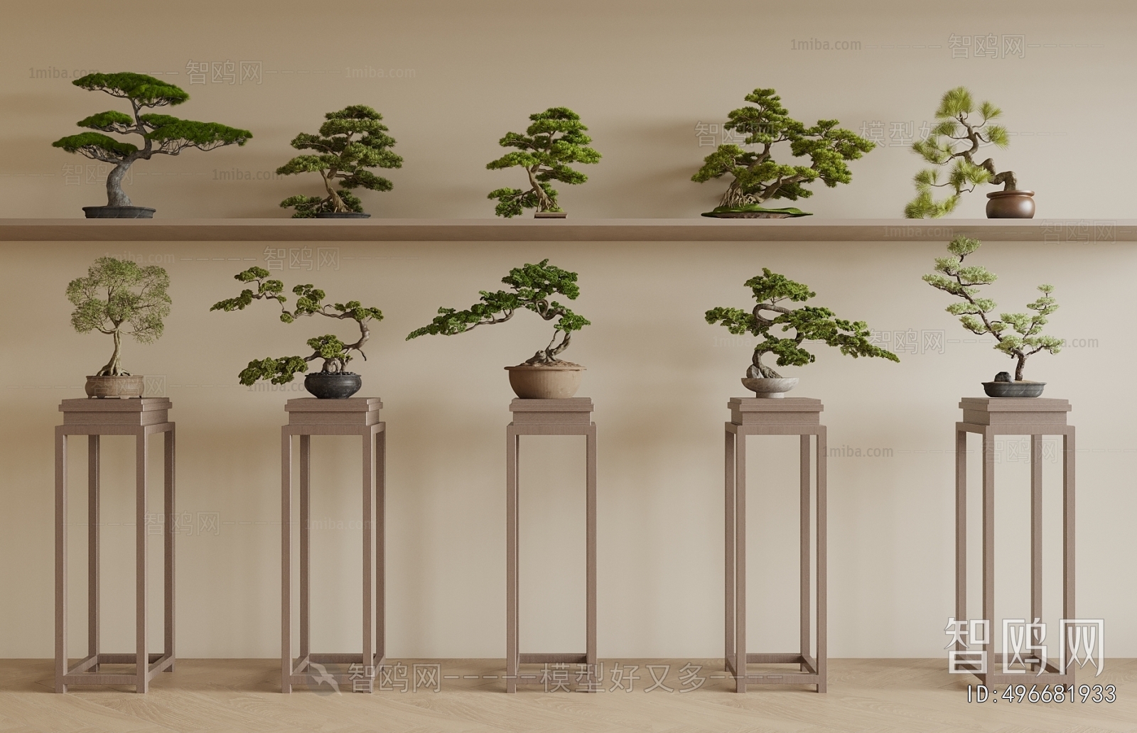 New Chinese Style Flower Shelf