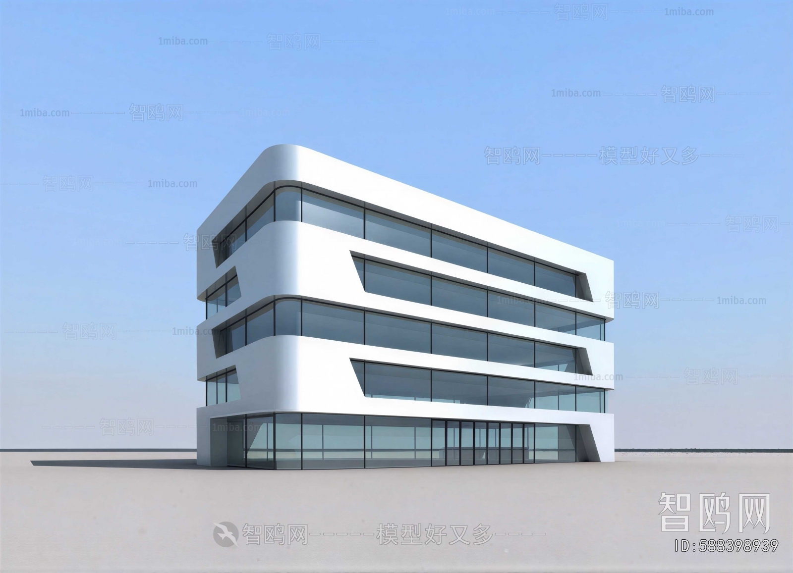 New Chinese Style Building Appearance