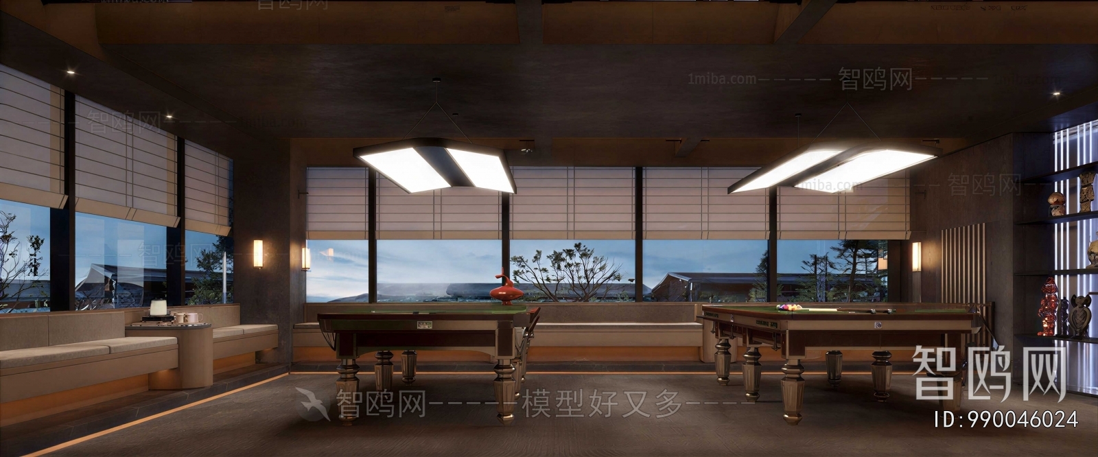 Modern Billiard Room