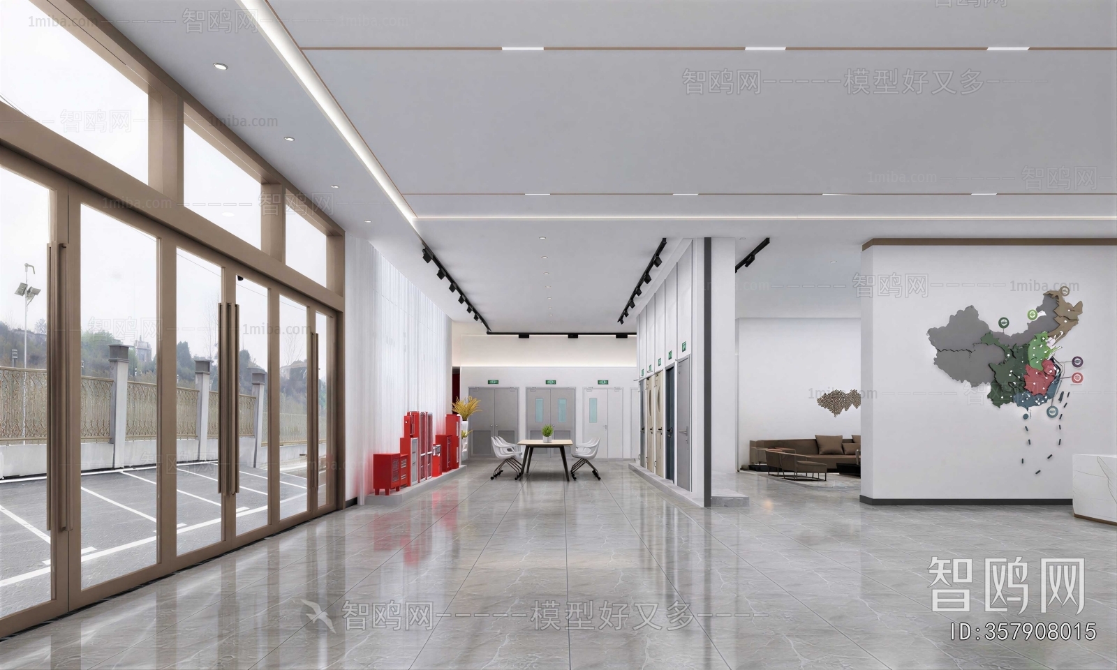 Modern Office Reception Desk