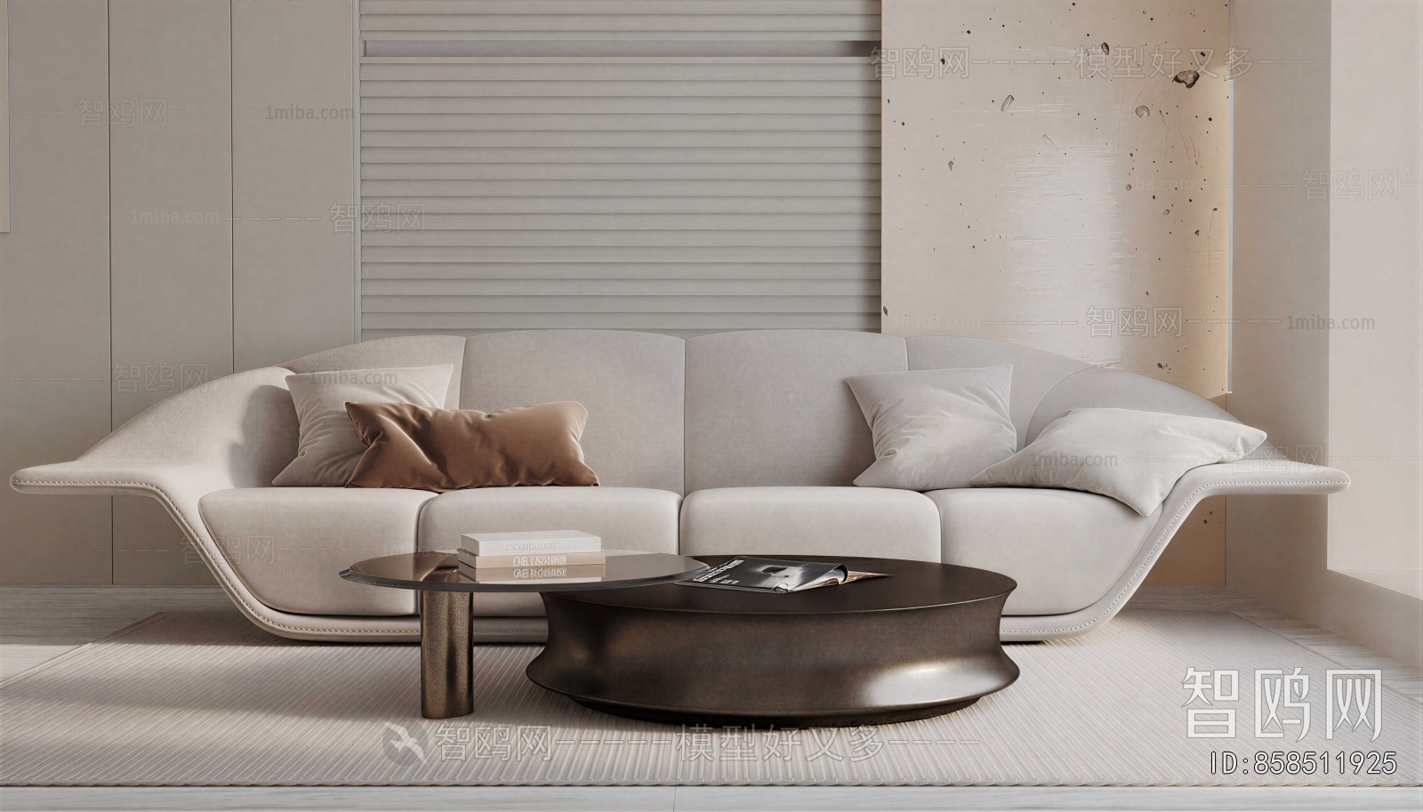 Modern Three-seat Sofa