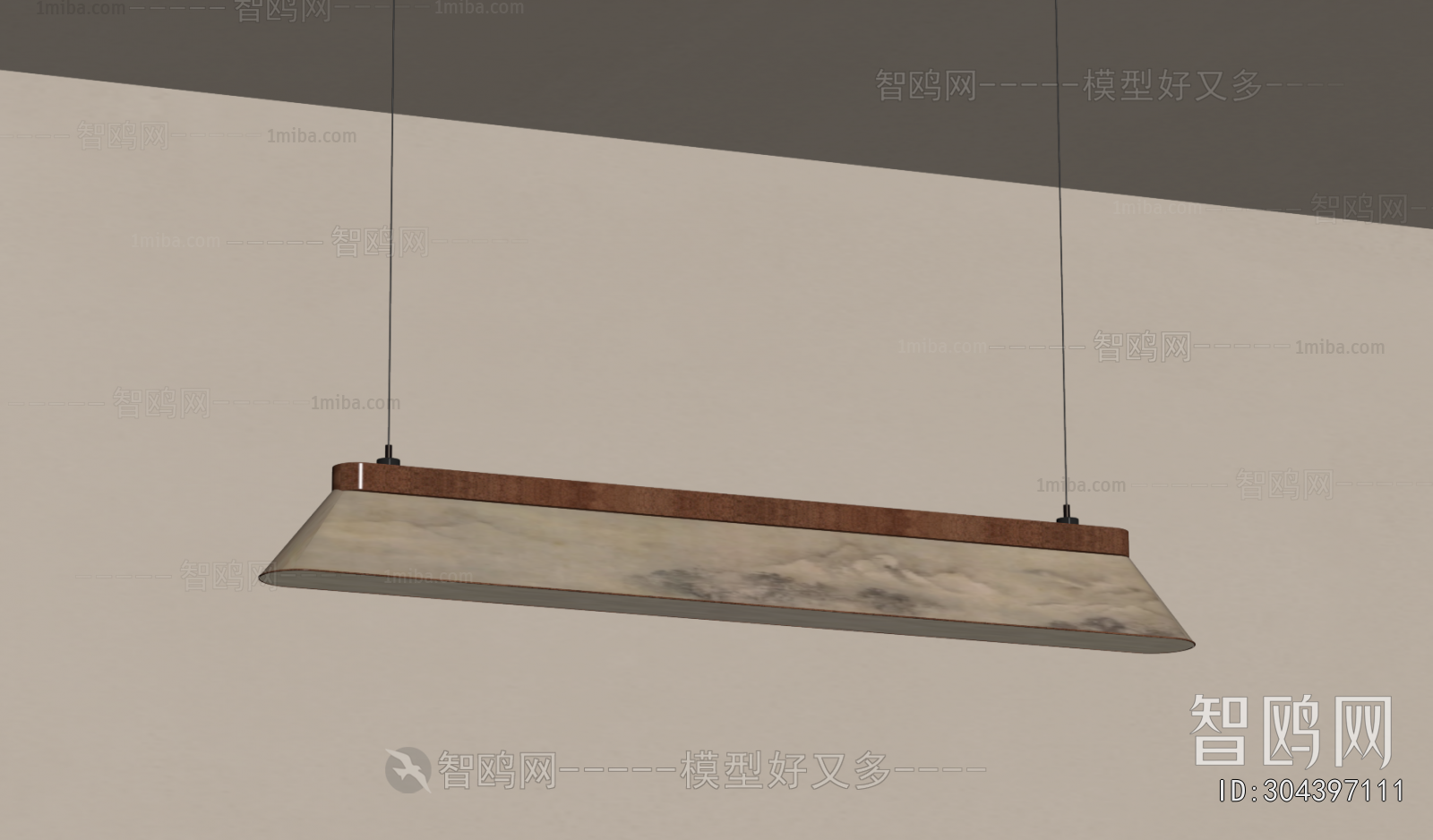 New Chinese Style Long Chandelier