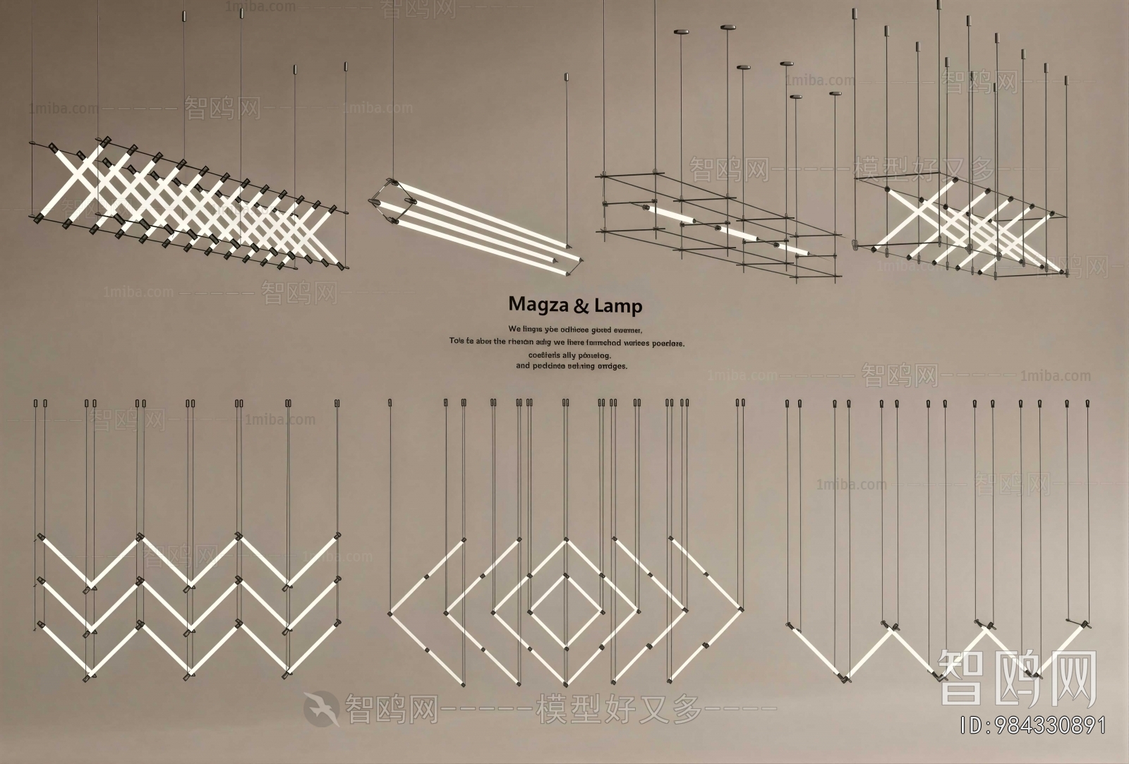 Modern Long Chandelier