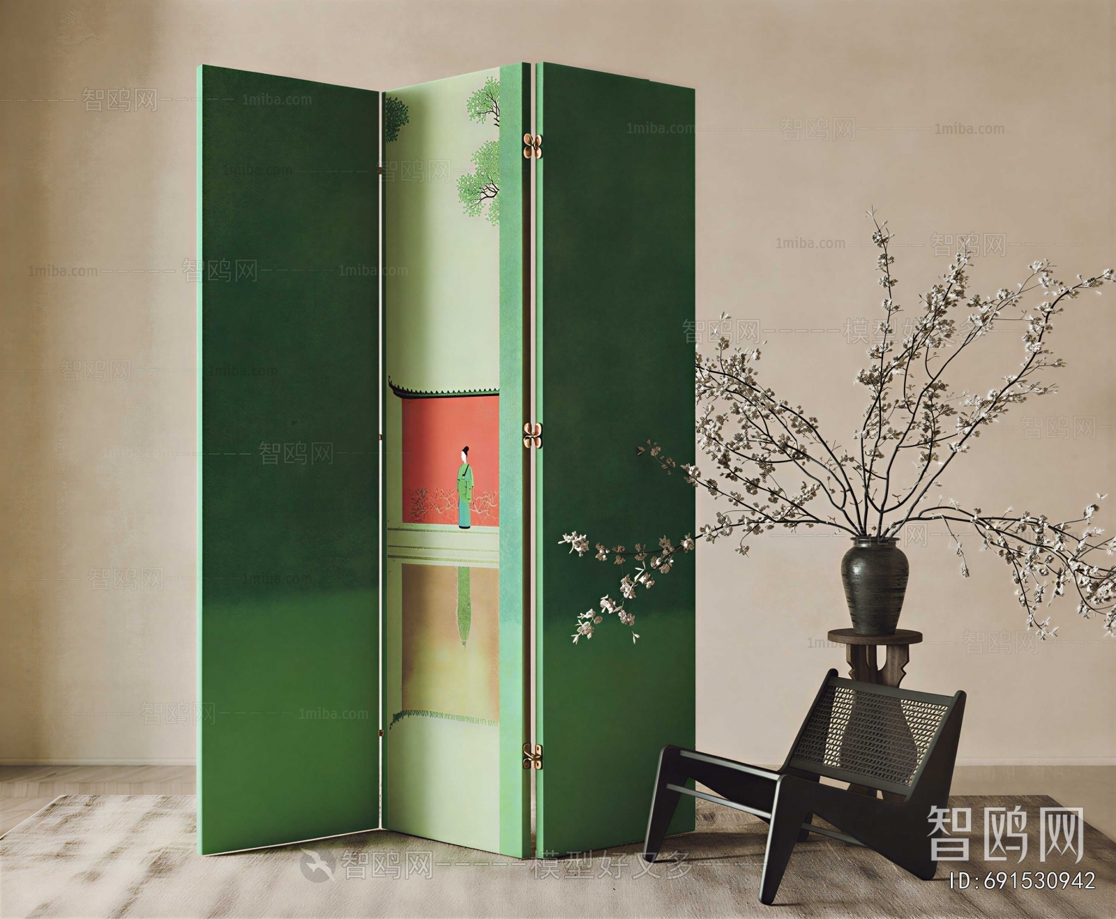 Modern Wooden Screen Partition