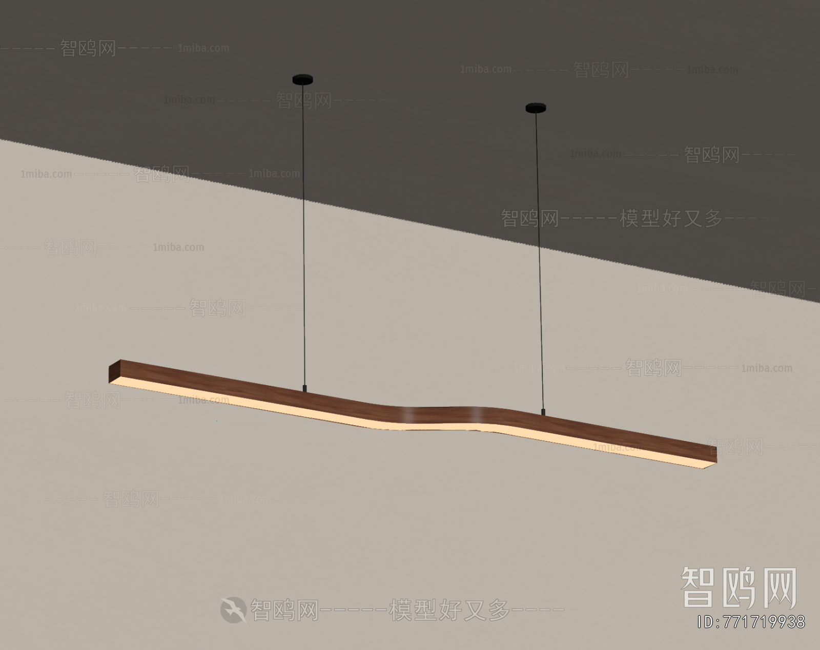 Modern Long Chandelier