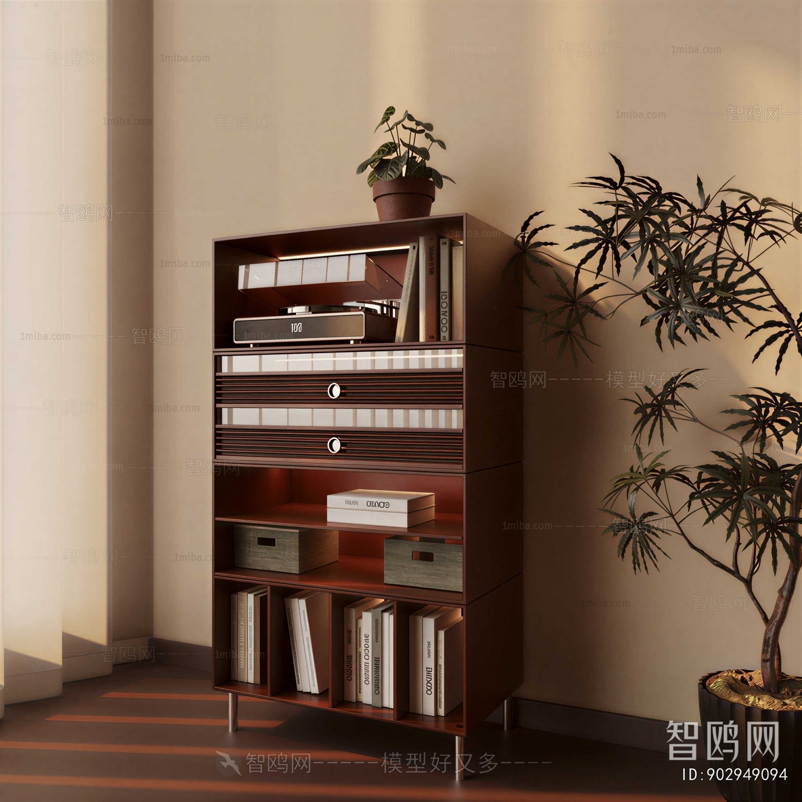 New Chinese Style Side Cabinet