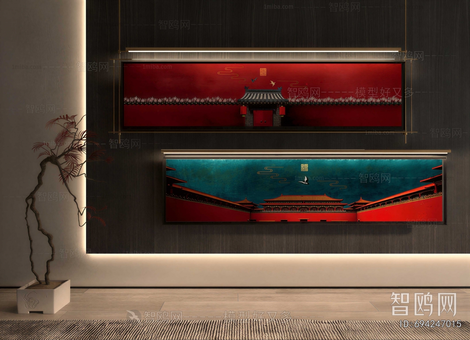 New Chinese Style Retro Style Painting