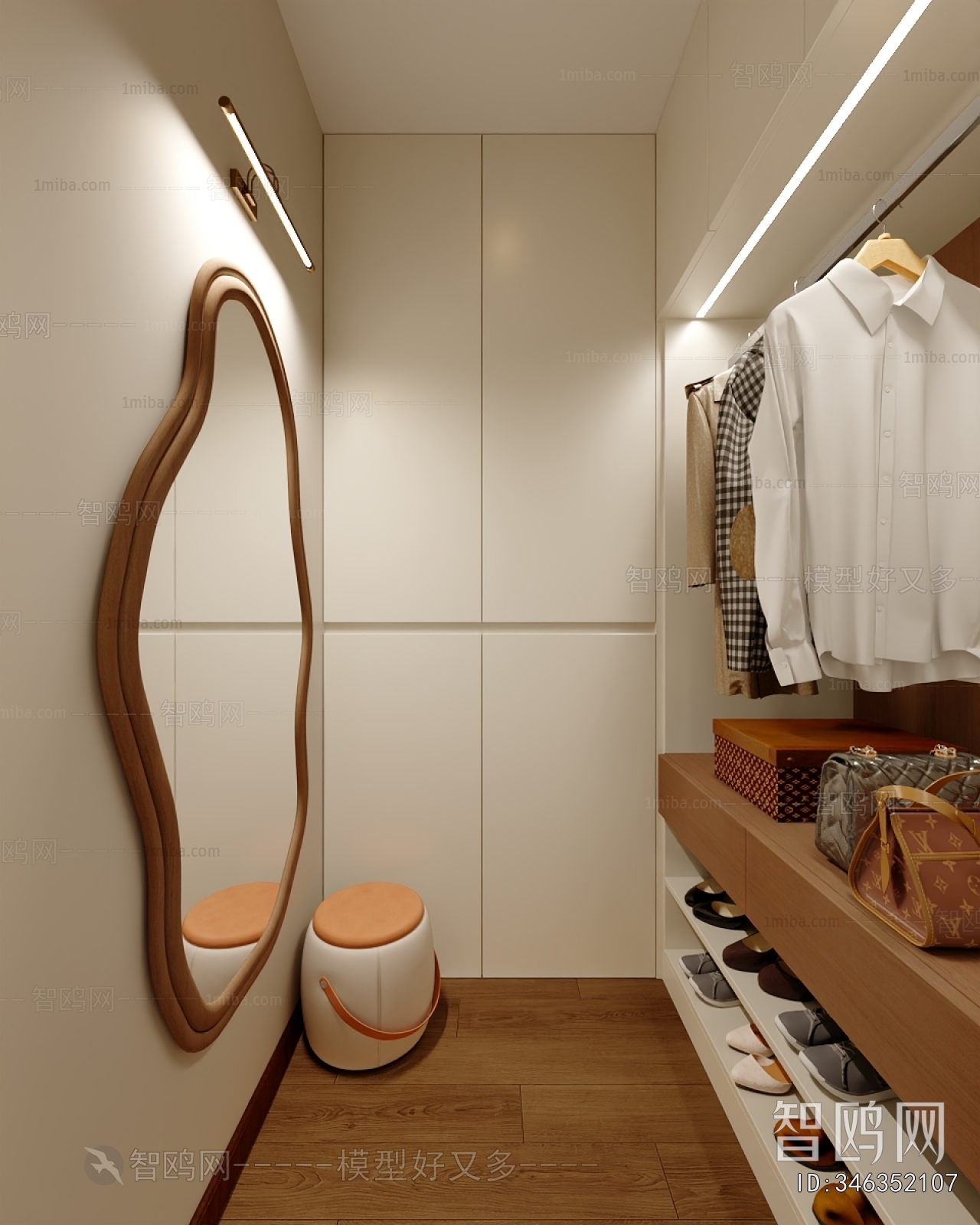 Modern Clothes Storage Area
