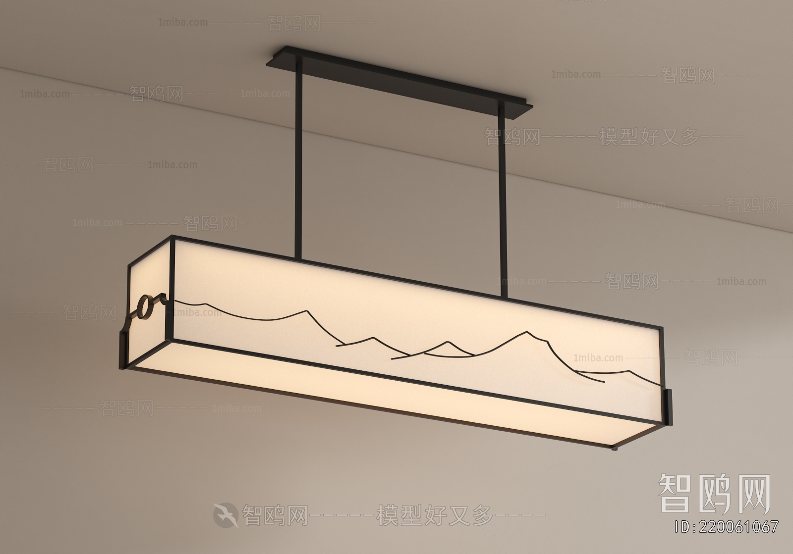 Modern Long Chandelier