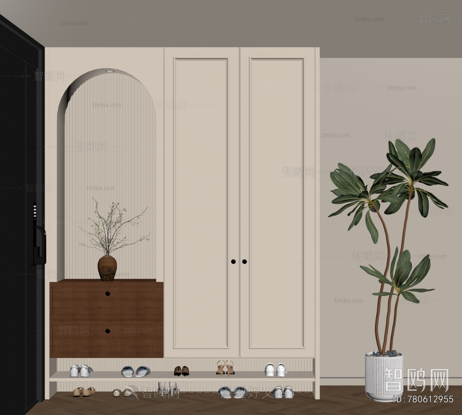 Modern Shoe Cabinet