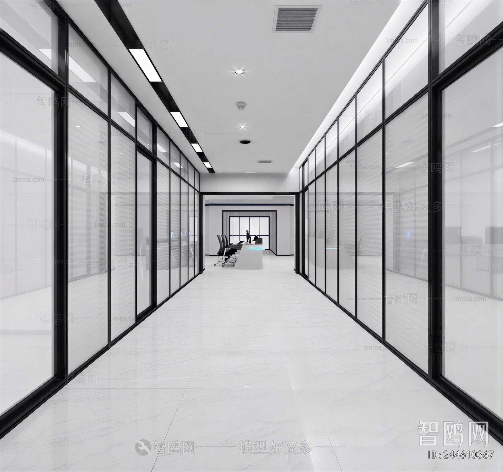Modern Office Aisle
