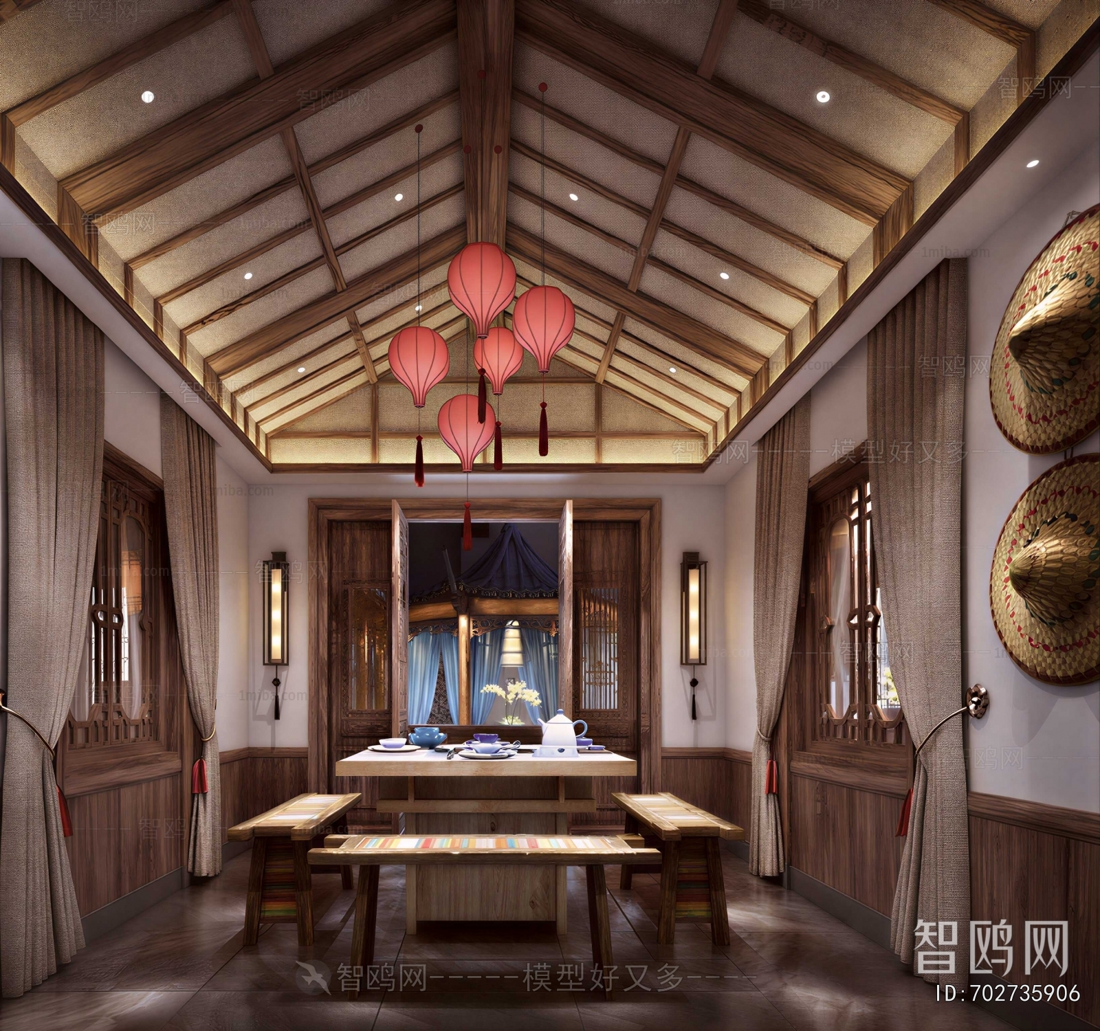 New Chinese Style Restaurant Box