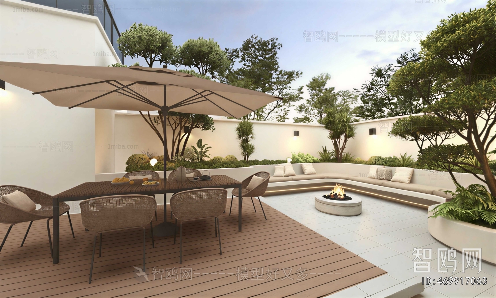Modern Courtyard/landscape