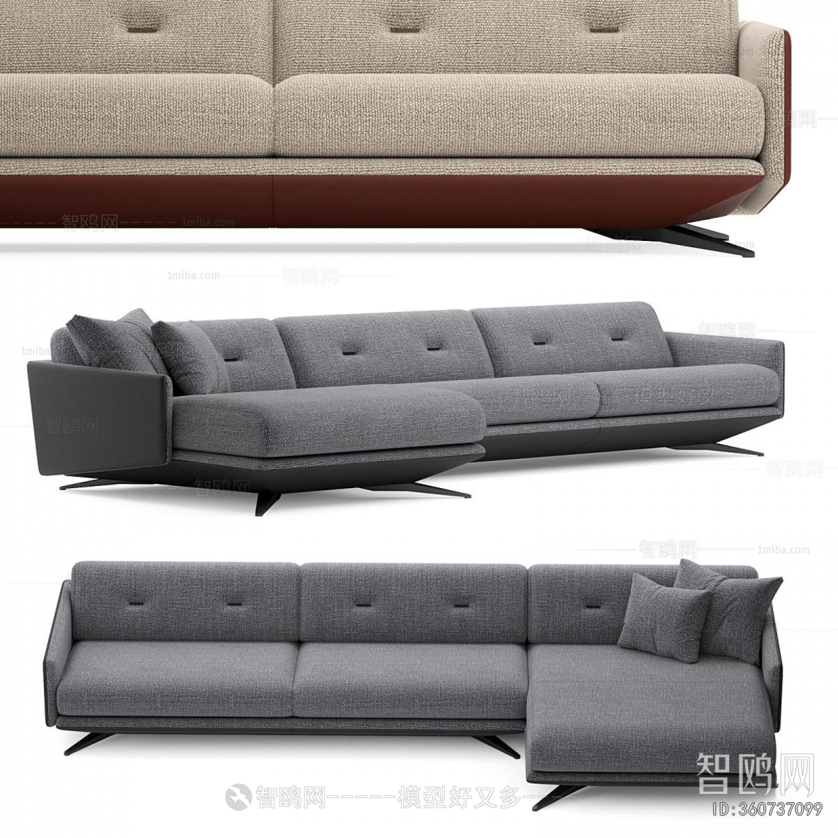 Modern Three-seat Sofa