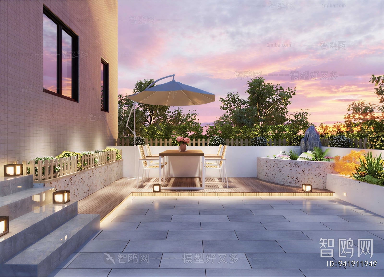 Modern Courtyard/landscape