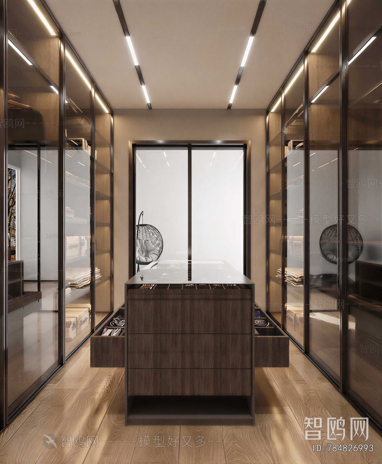 Modern Clothes Storage Area