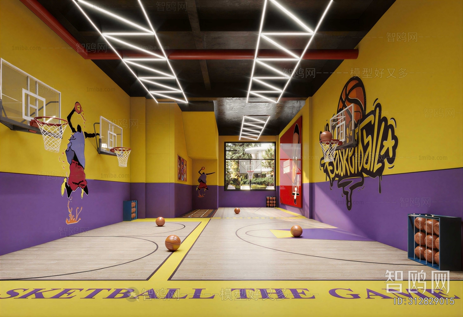 Modern Basketball Arena