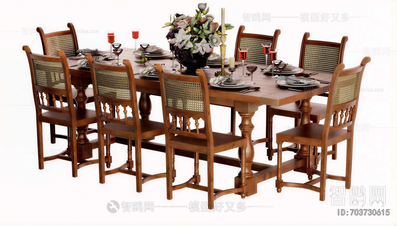 American Style Dining Table And Chairs