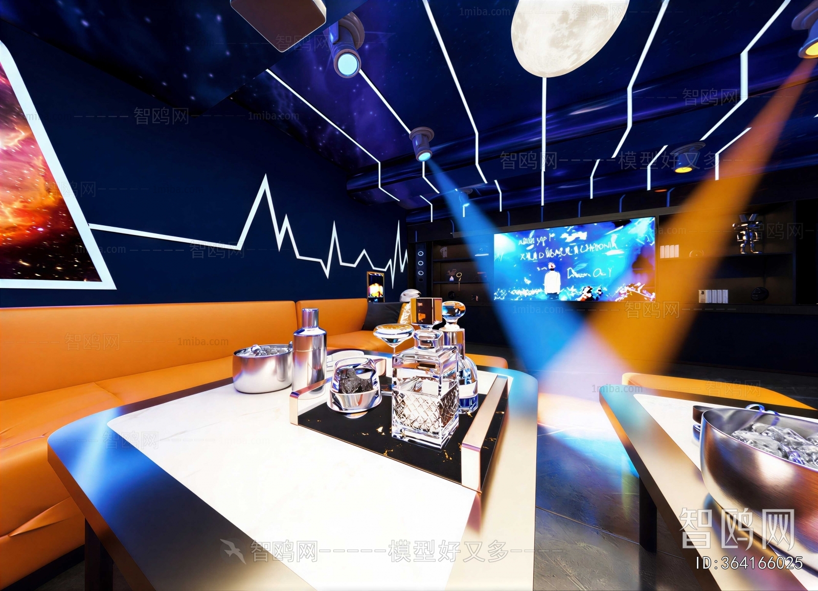 Modern Mediterranean Style Ktv  Bar
