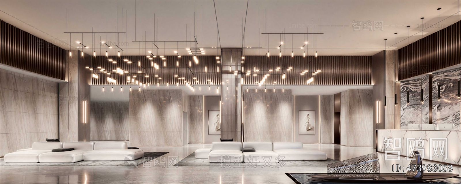 Modern Office Reception Desk