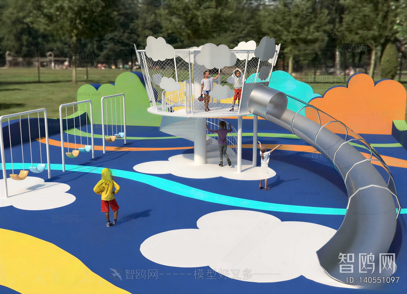 Modern Children's Amusement Park