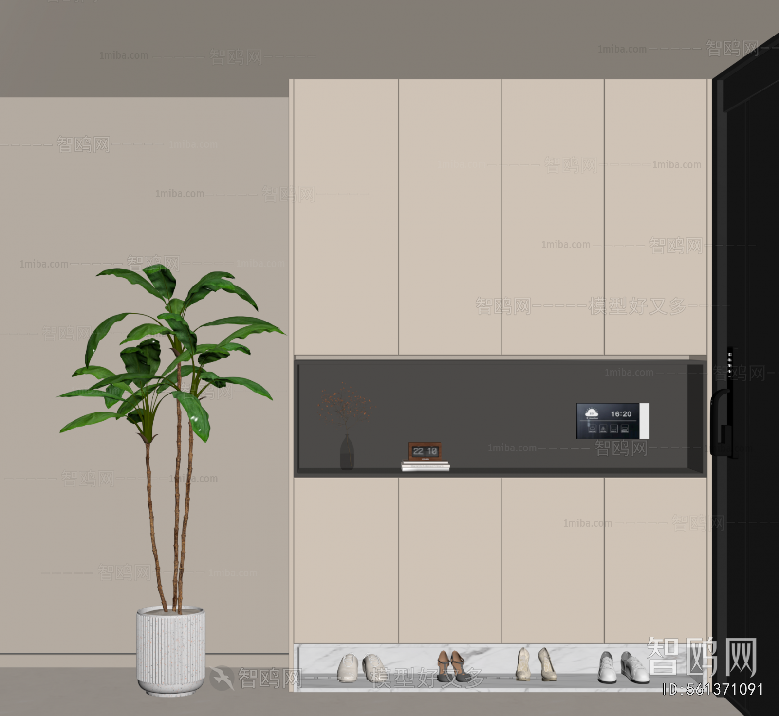 Modern Shoe Cabinet