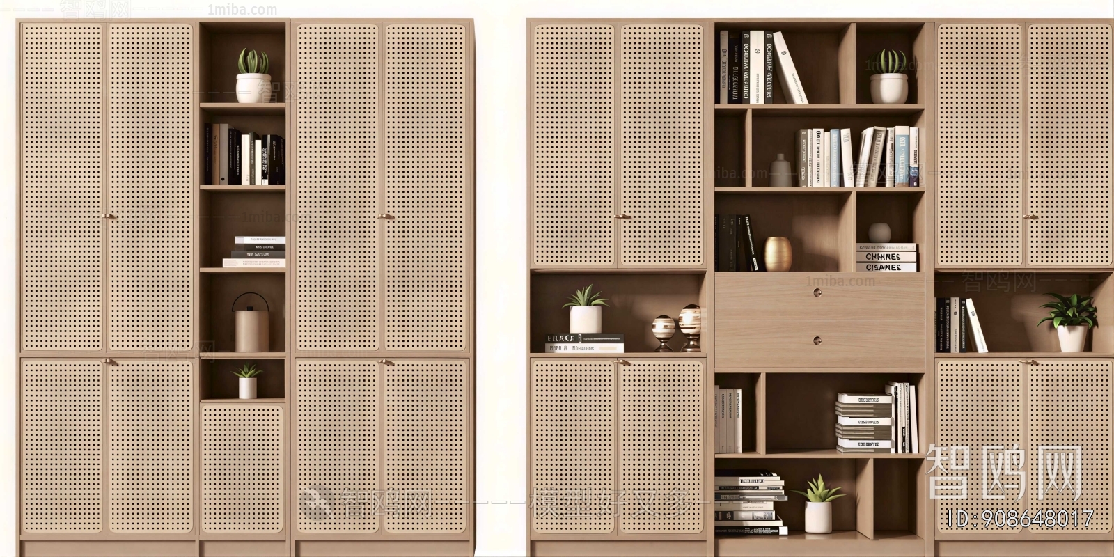 Wabi-sabi Style Bookcase