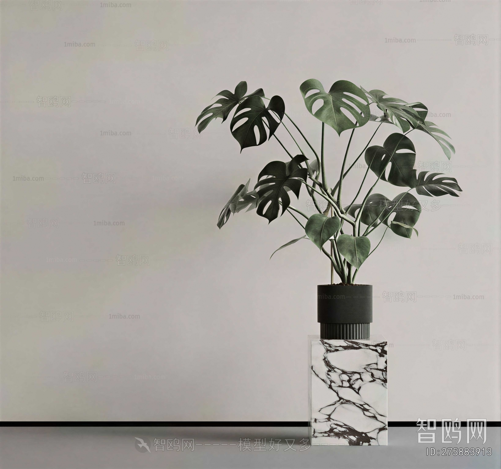 Modern Ground Green Plant Potted Plants
