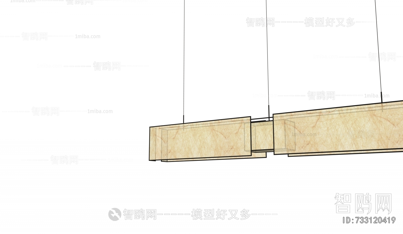 New Chinese Style Long Chandelier
