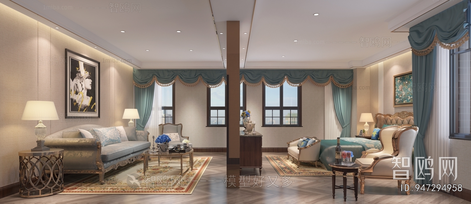 American Style Bedroom