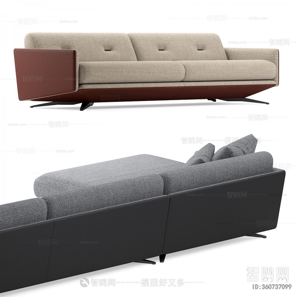 Modern Three-seat Sofa