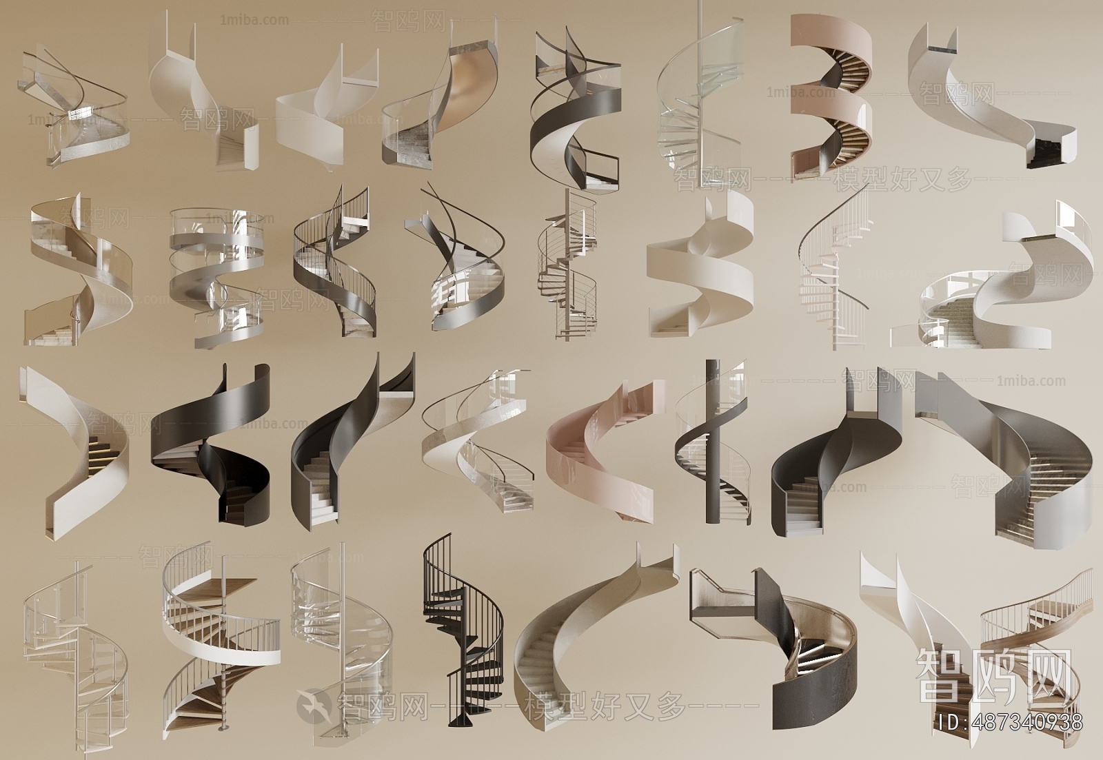 Modern Rotating Staircase