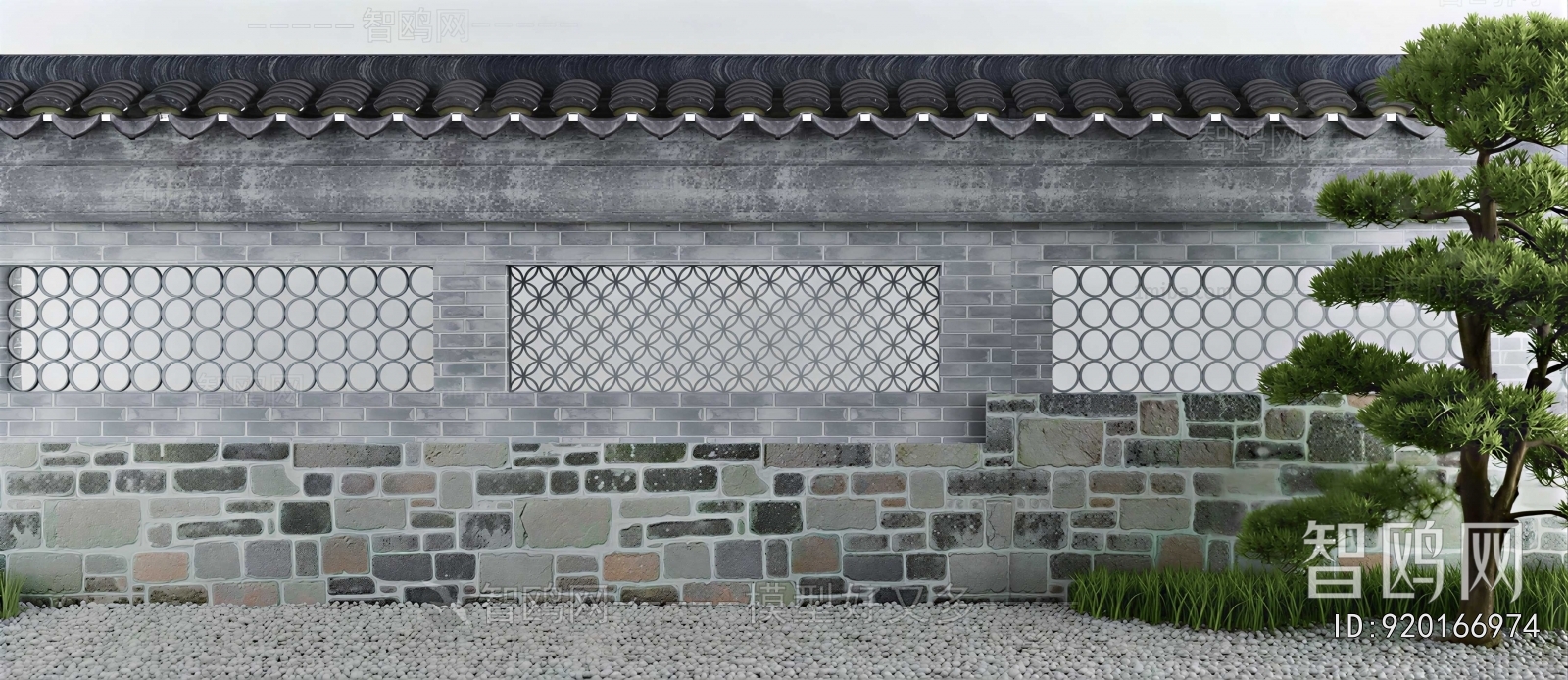 New Chinese Style Landscape Wall