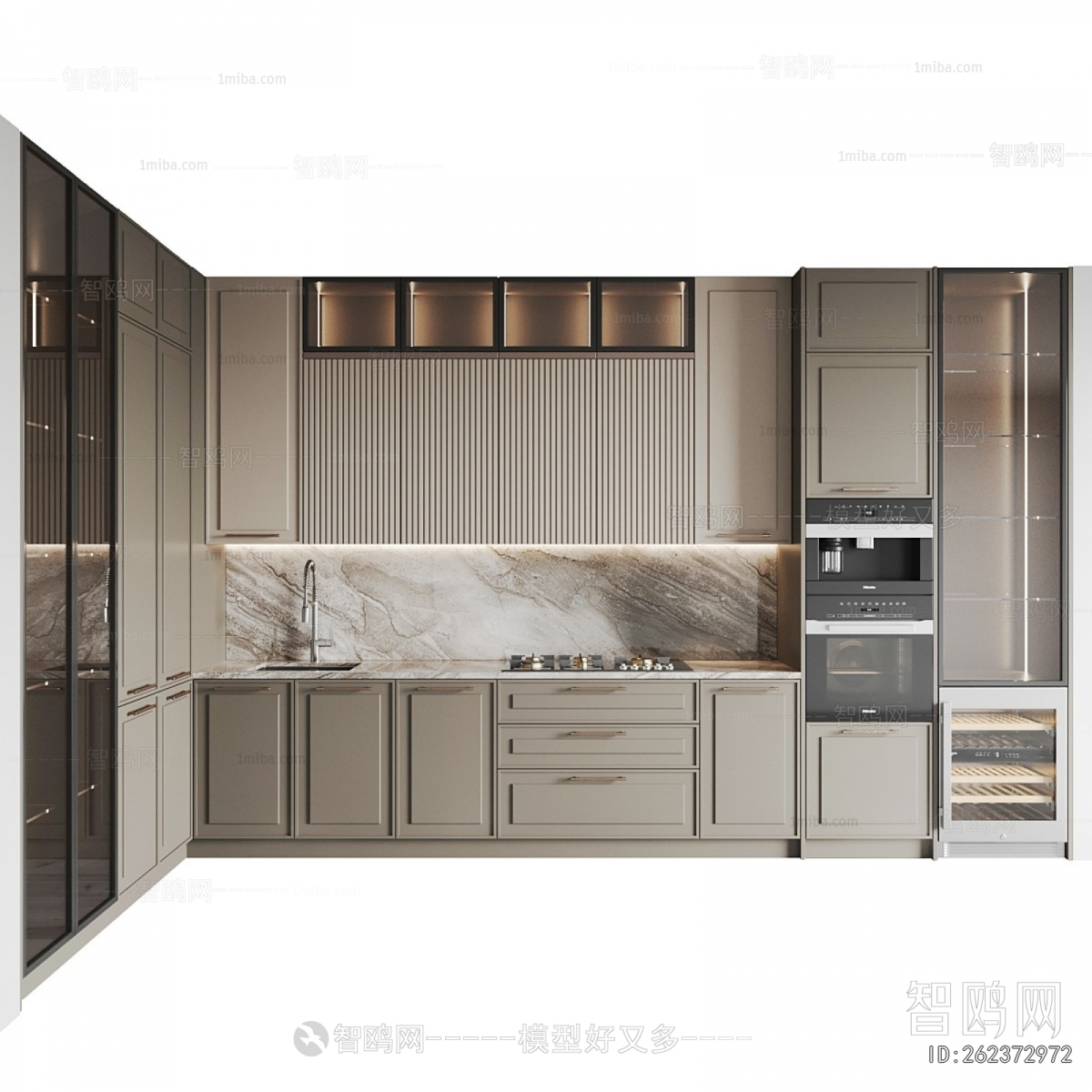 Simple European Style Kitchen Cabinet