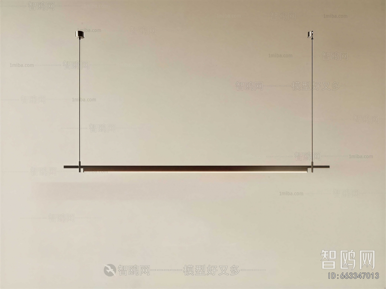 New Chinese Style Long Chandelier
