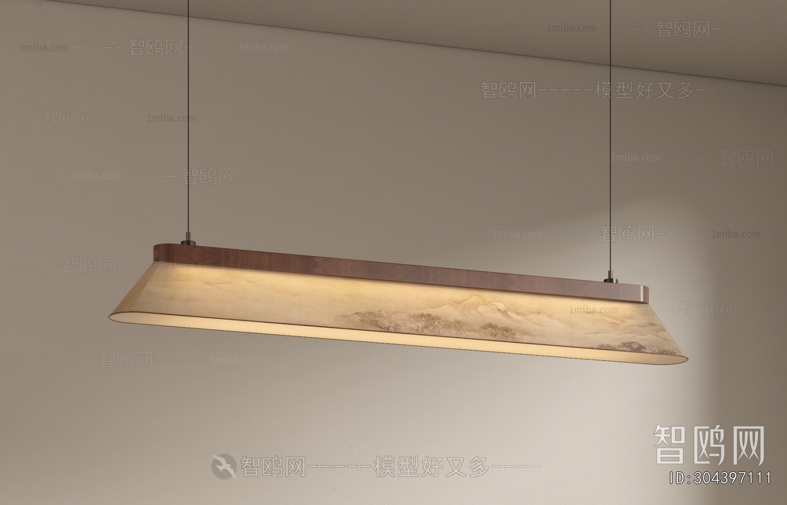 New Chinese Style Long Chandelier
