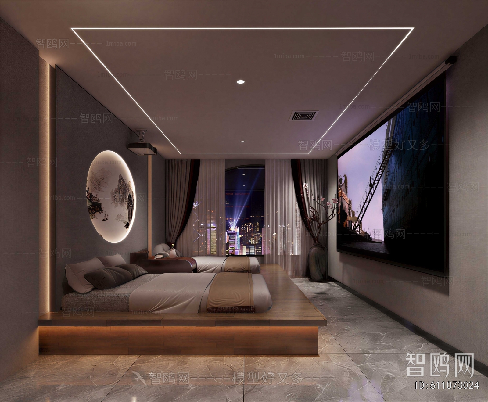 Modern Guest Room