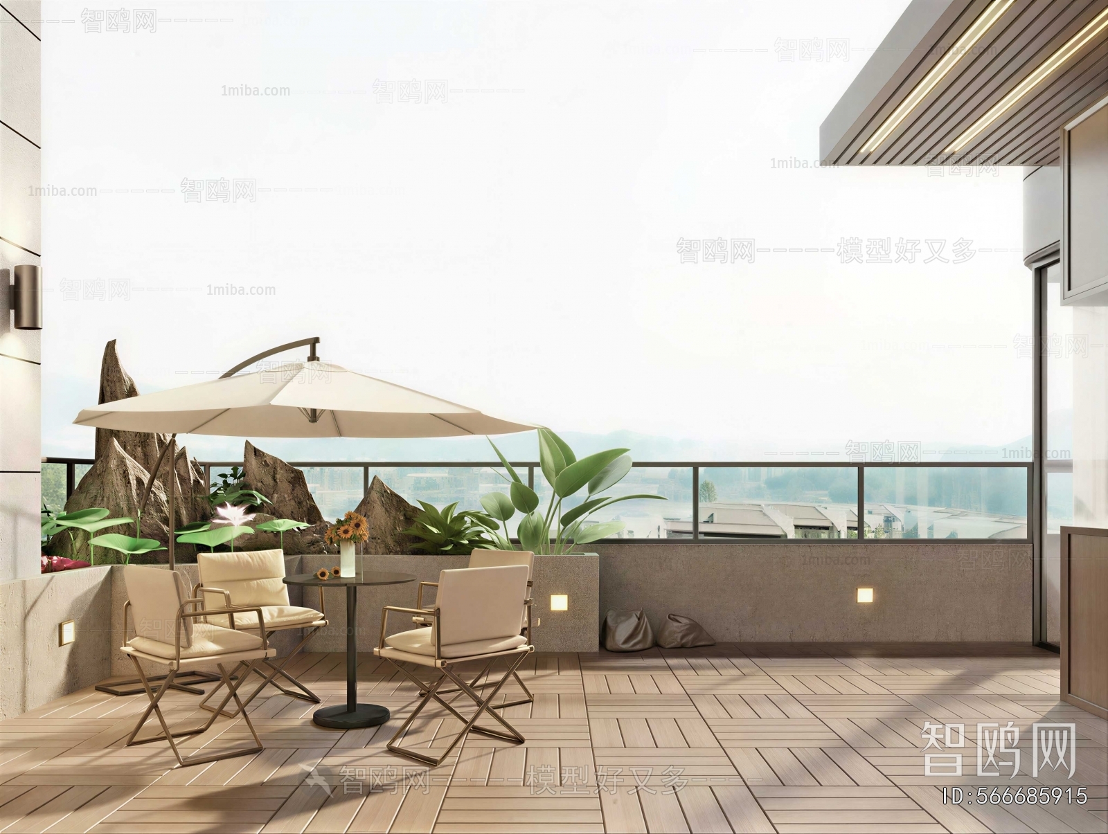 Modern Courtyard/landscape