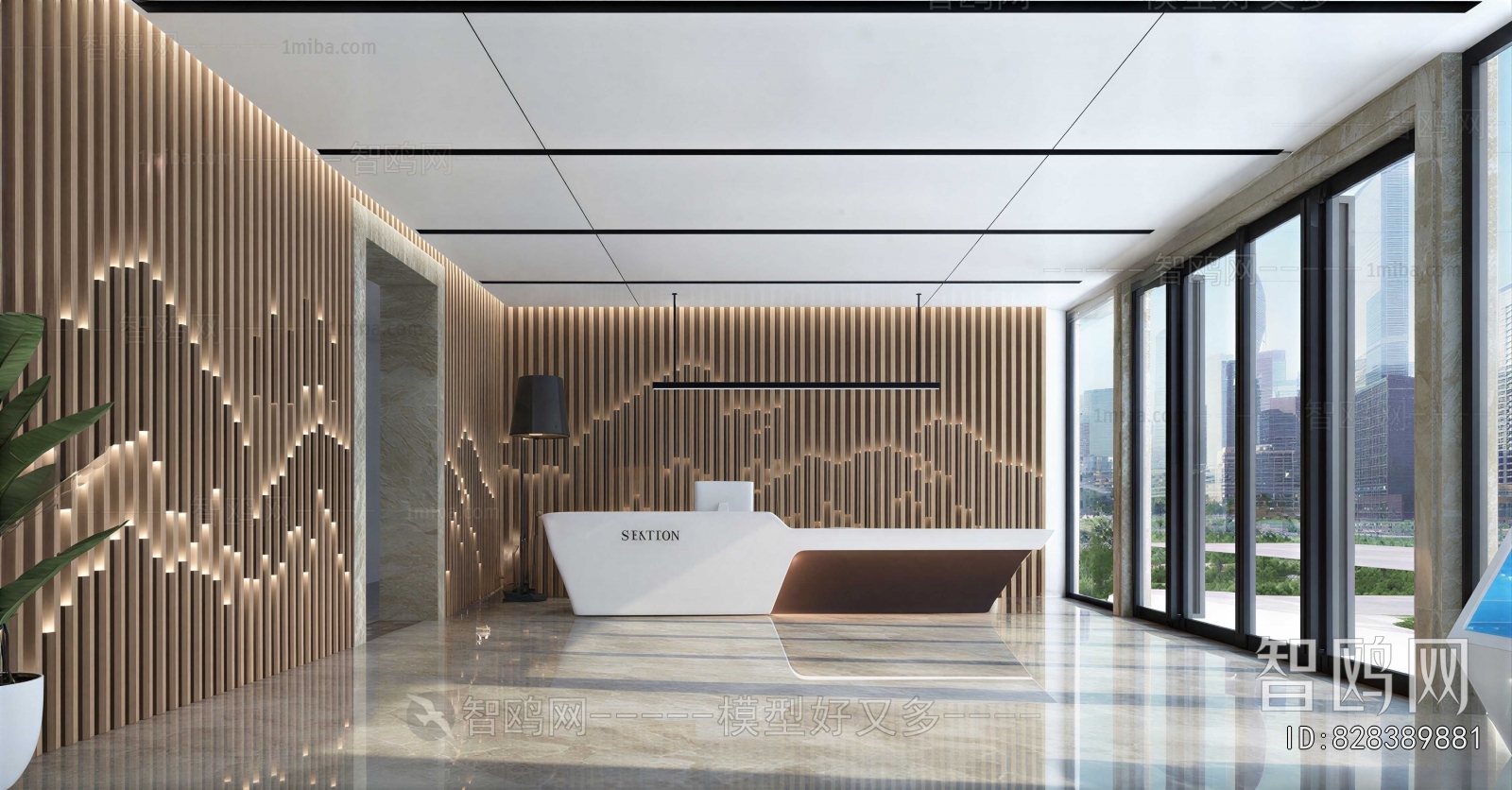 New Chinese Style Lobby Hall