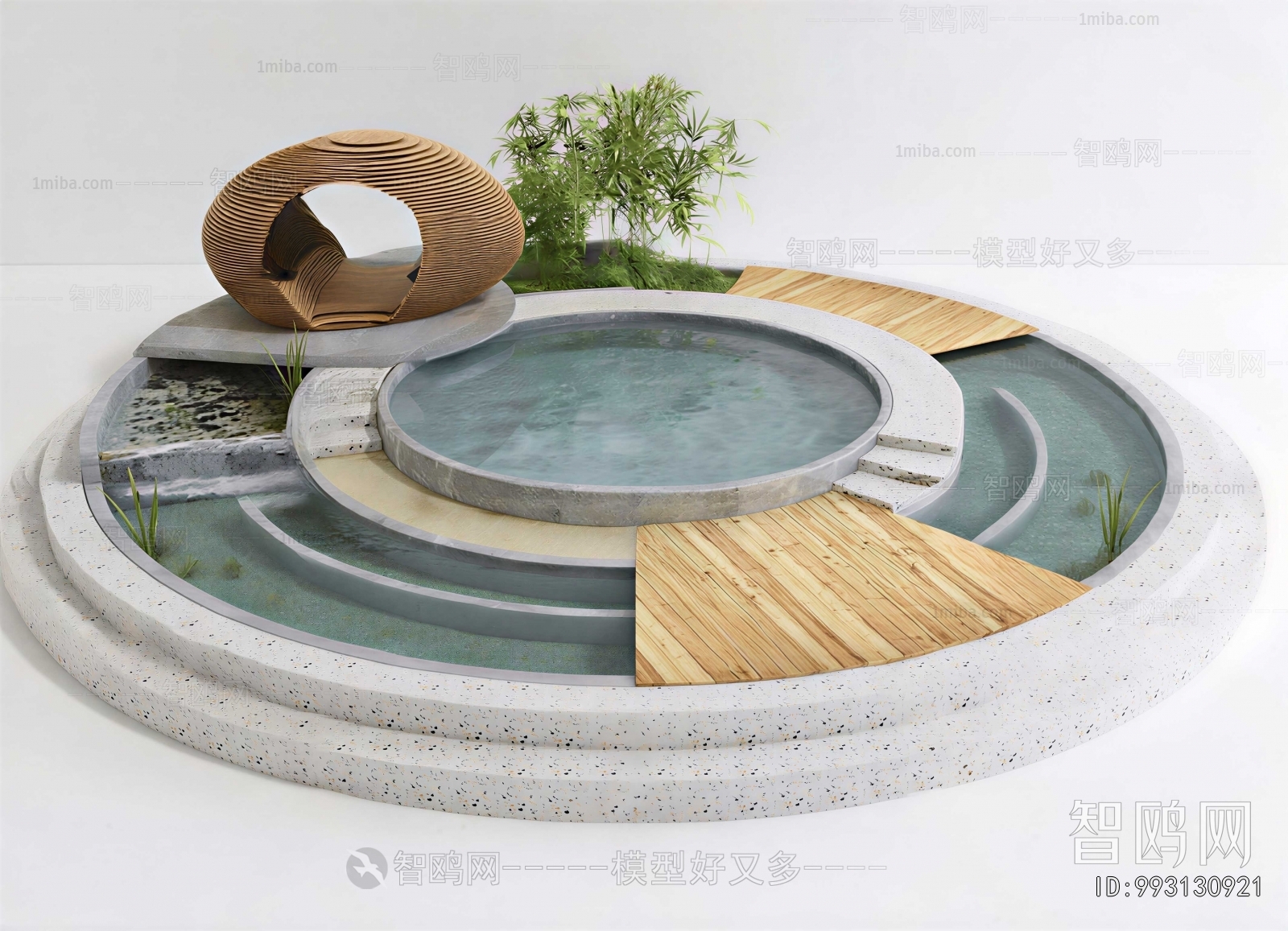 Modern Rockery Waterscape
