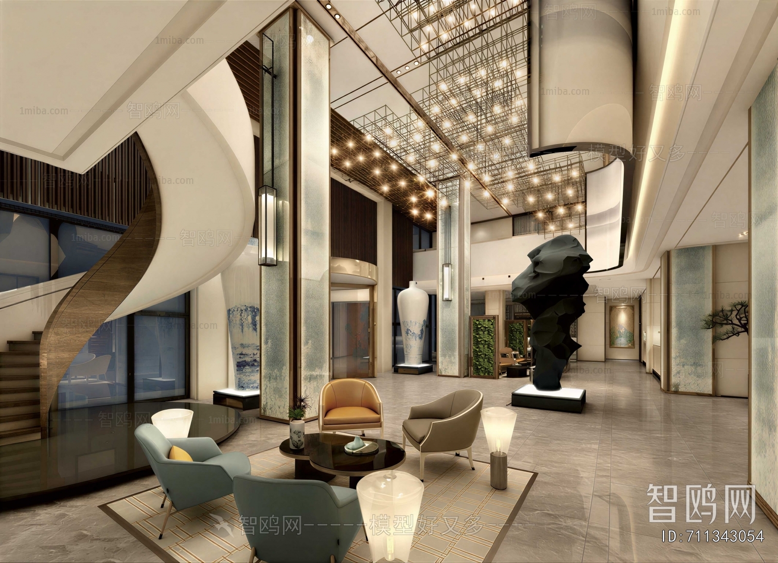 Modern Office Reception Desk