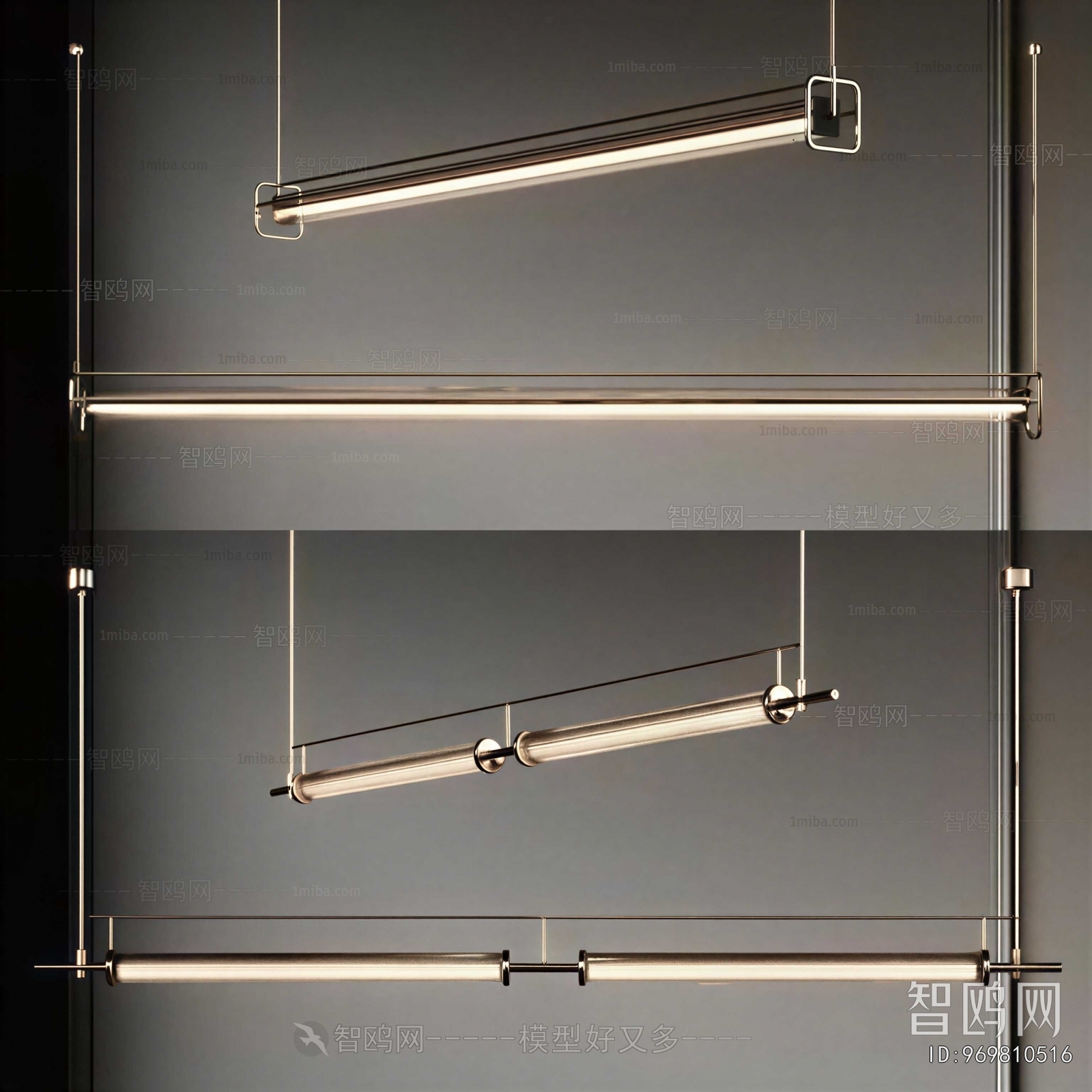 Modern Long Chandelier
