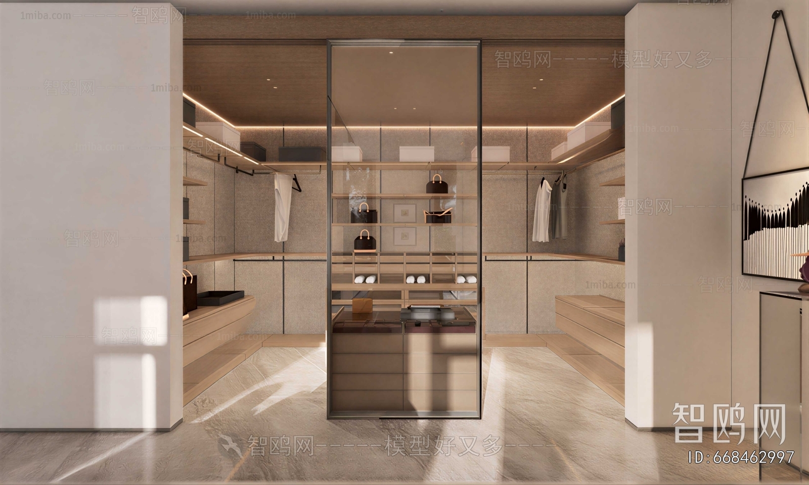 Modern Clothes Storage Area