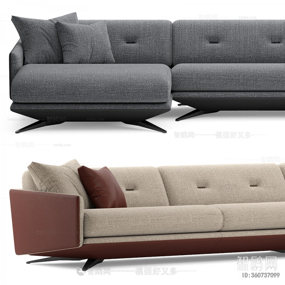 Modern Three-seat Sofa