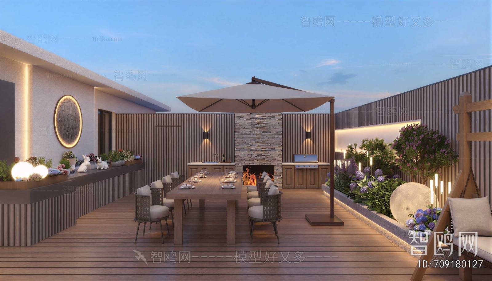 Modern Courtyard/landscape