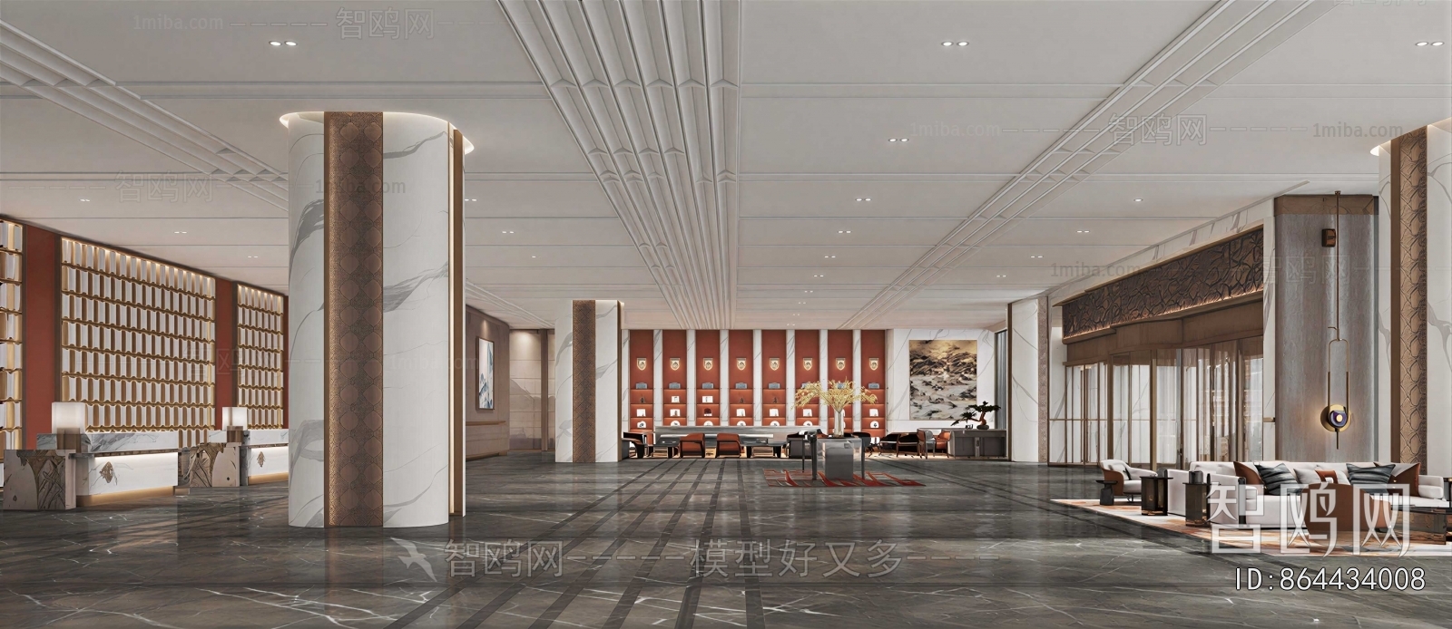 Modern Office Reception Desk
