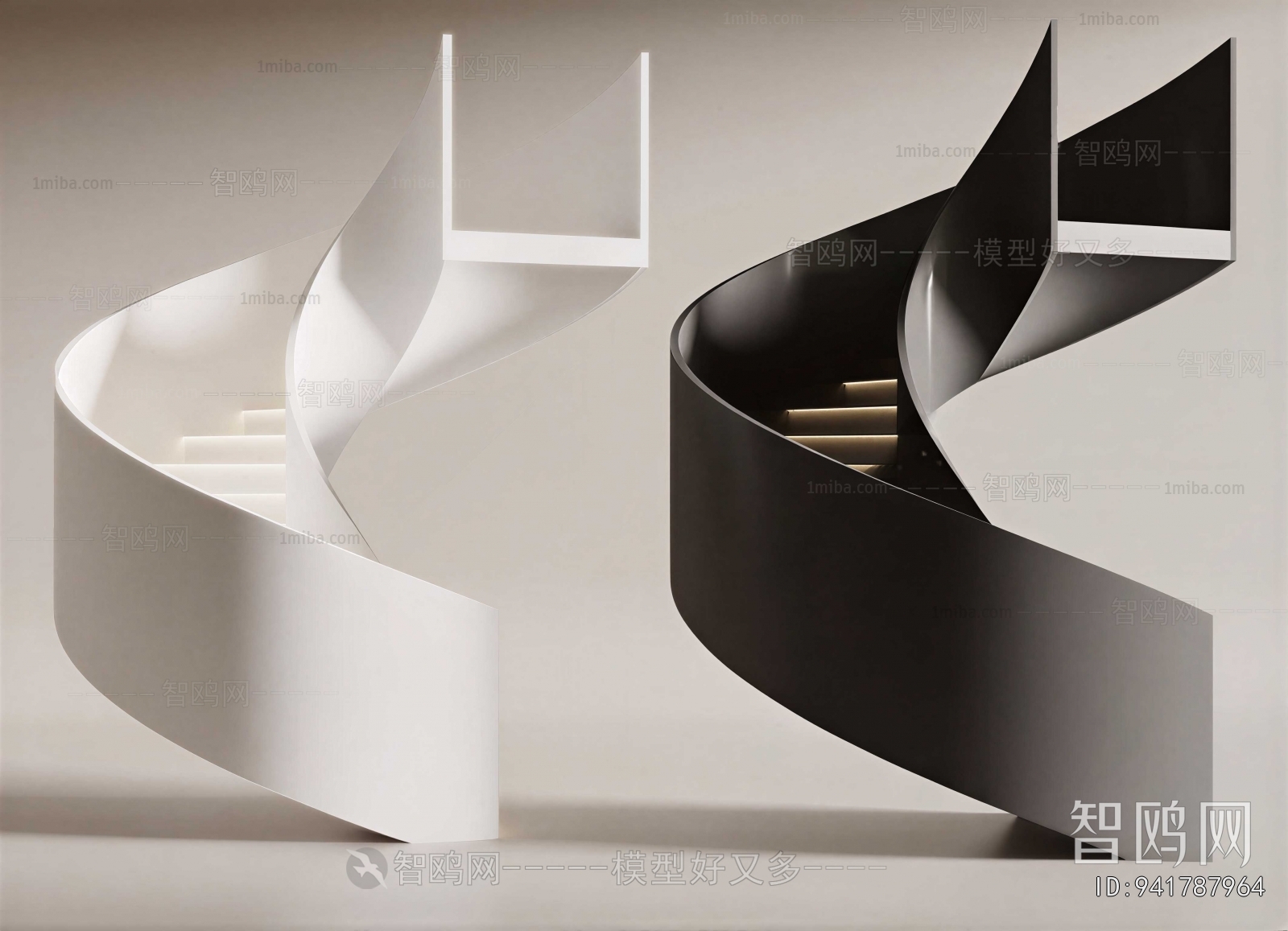 Modern Rotating Staircase
